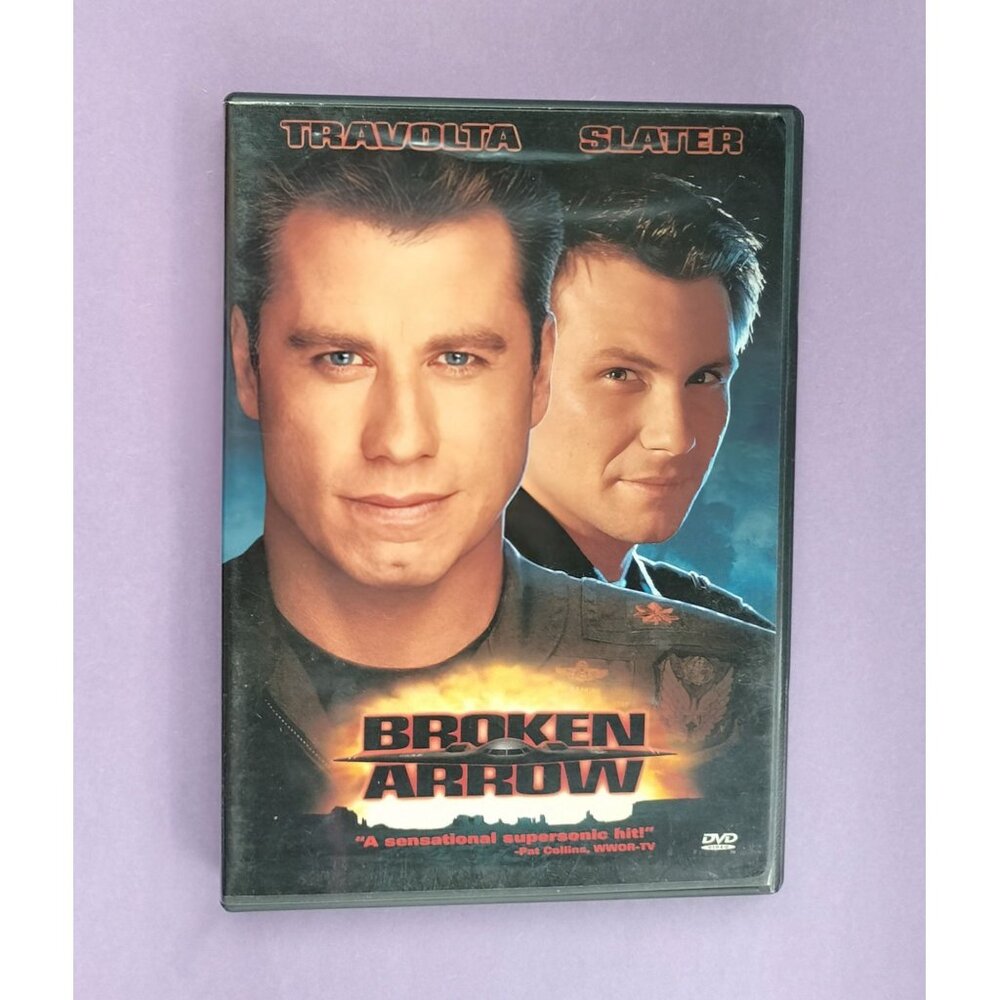 Broken Arrow DVD 1996 John Travolta Christian Slater Action Movie Thriller Disc